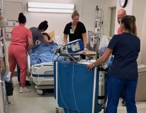 Nursing students at New England College begin their clinical work at Cheshire Medical Center in their first year as part of a nursing program collaboration.